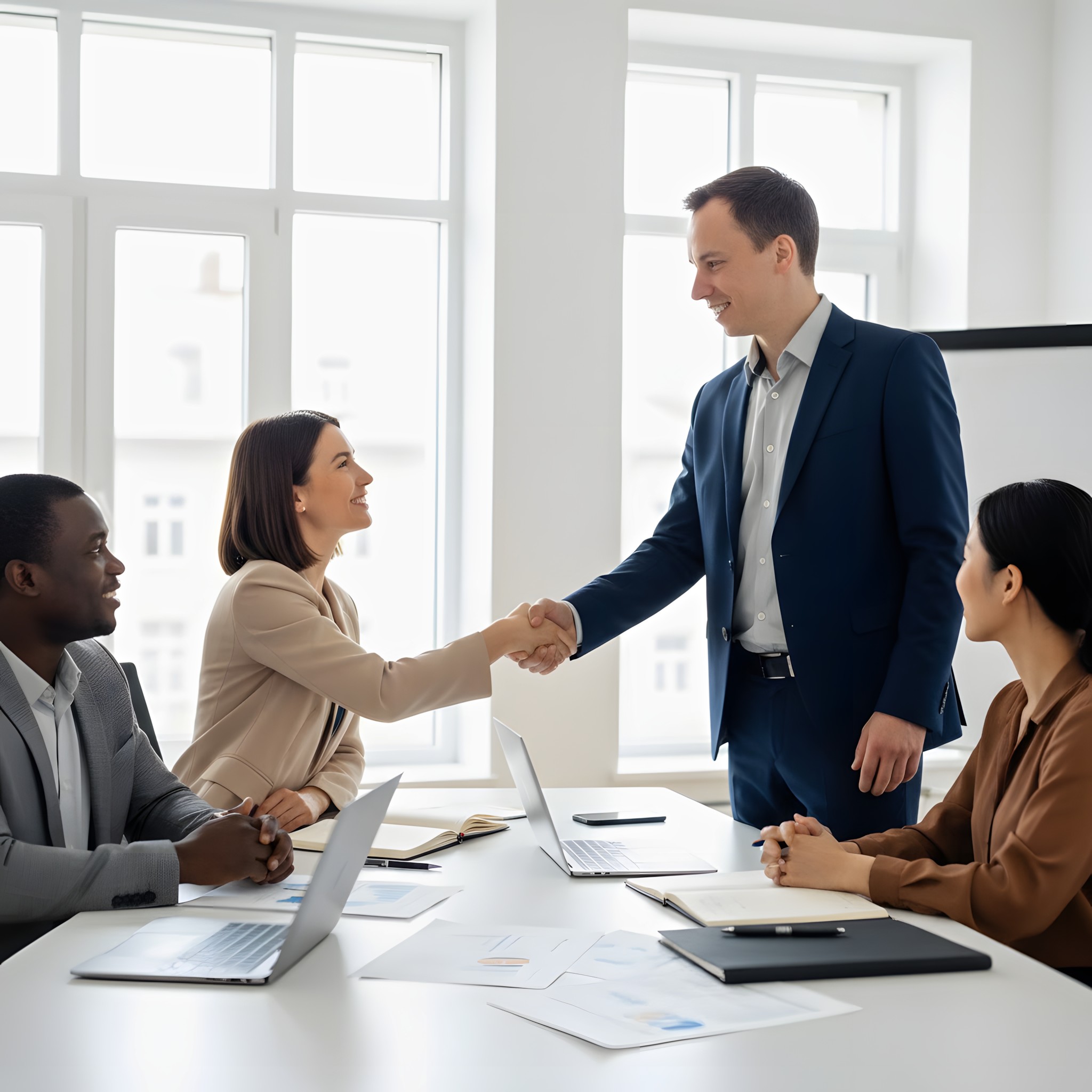 Réunion professionnelle de recrutement